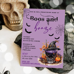 Boos und Ankurbelung des Halloween-Party Einladung