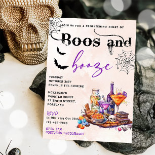 Boos und Ankurbelung des Halloween-Party Einladung