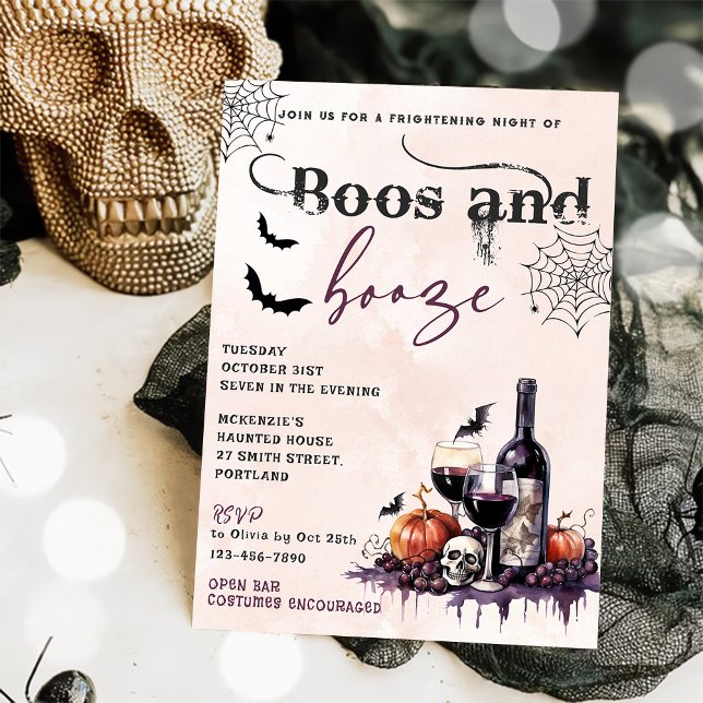 Boos und Ankurbelung des Halloween-Party Einladung (Von Creator hochgeladen)