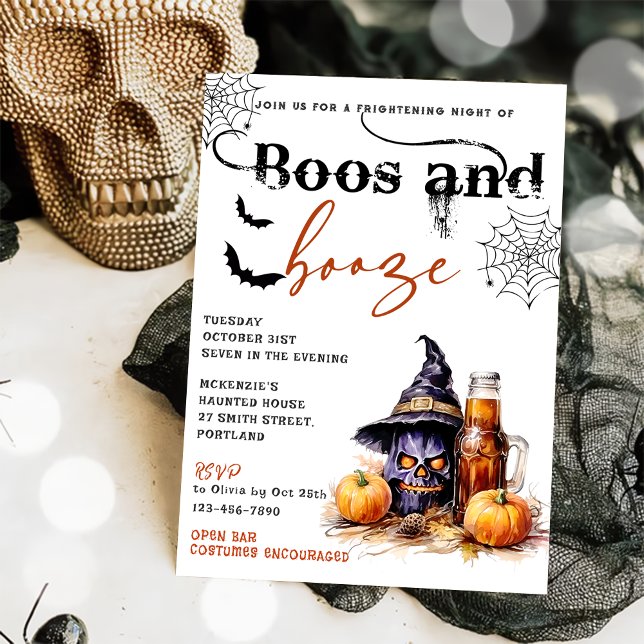 Boos und Ankurbelung des Halloween-Party Einladung (Von Creator hochgeladen)