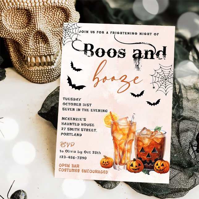 Boos und Ankurbelung des Halloween-Party Einladung (Von Creator hochgeladen)