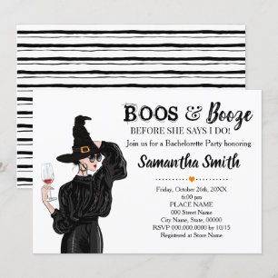 Boos und Boost, bevor ich halb Brautparty zu tun Einladung