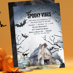 Boos und Booze Adult Halloween-Party Einladung