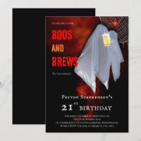 Boos und Brews Ghost Halloween 21. Geburtstag Part