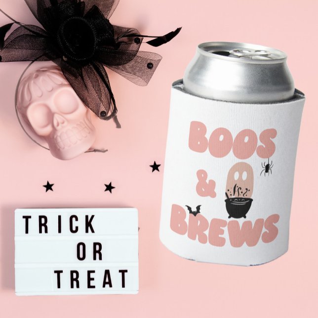 Boos und Brews Niedlich Halloween Dosenkühler (Von Creator hochgeladen)