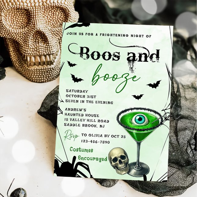 Boos und Halloween-Party steigern Einladung (Von Creator hochgeladen)