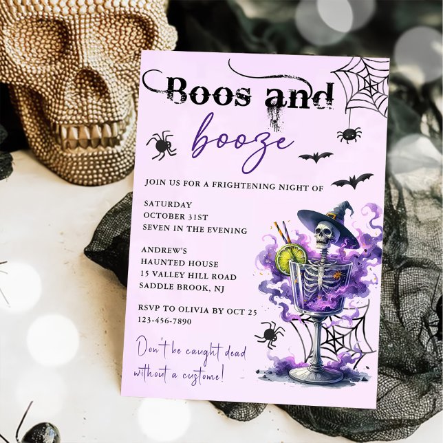 Boos und Halloween-Party steigern Einladung (Von Creator hochgeladen)