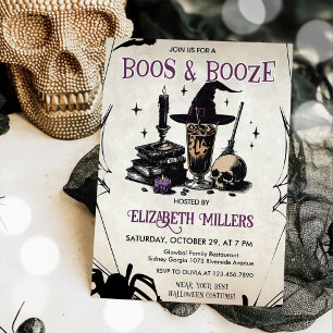 Boos und stimulieren erwachsenes Halloween-Party Einladung
