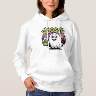 Boosch Ghost mit Boo Brew Halloween Art Hoodie