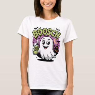 Boosch Ghost mit Boo Brew Halloween Art T-Shirt