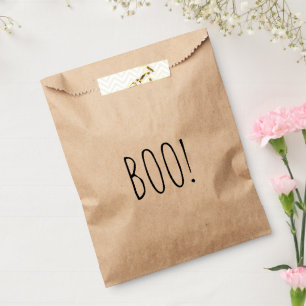 Booschwarze Typografie lustig niedliches Halloween Geschenktütchen