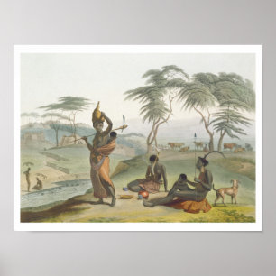 Boosh Wannahs, plate 8 from 'African Scenery and A Poster