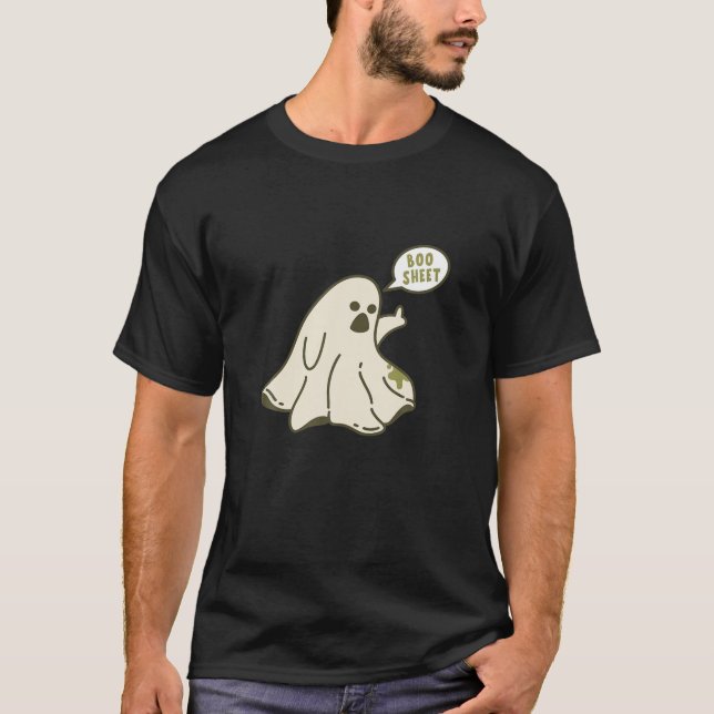 Boosheet - Funny Sacastic Ghost T-Shirt (Vorderseite)