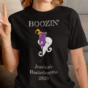 Boost Junggeselinnen-Abschied Ghost Cocktail Hallo T-Shirt