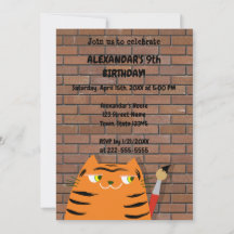 Boost the Cat , Niedlicher Cartoon Tiger Kindergeb