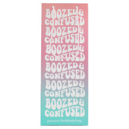 Booster Verwirrter Retro Aqua Pink Junggeselinnen- Geschenktüte Für Weinflaschen