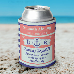 Boot 1st Mate Nautical Sailor Striped Corbier Dosenkühler