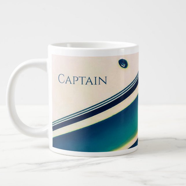 Boot Abstrakt in Blue Specialty Tasse (Links)