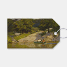 Boot auf einem See im Central Park (E.H. Potthast)
