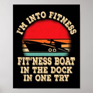 Boot Bootfahren Kapitän Poster