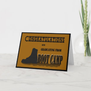 Boot Camp Graduation Card Karte