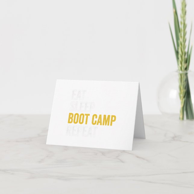 Boot Camp Military Bootcamp Fitness Karte (Vorderseite)