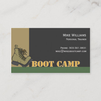 Boot Camp - Schwarzes Visitenkarte