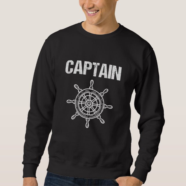Boot Captain Boaters Pontoon Boot Sweatshirt (Vorderseite)