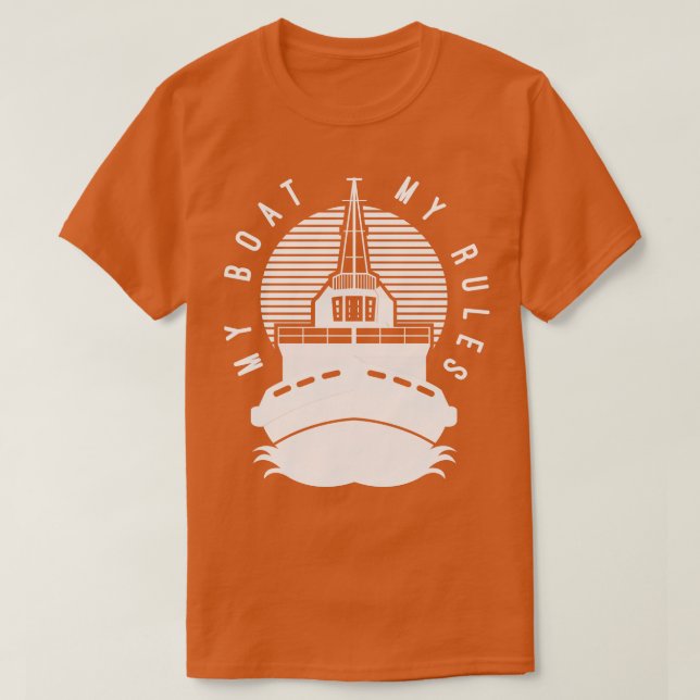 Boot Captain Gift T-Shirt (Design vorne)