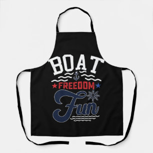Boot Freiheit Spaß 4. Juli Boater Schürze