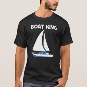 Boot für Männer Vater Segeltour T-Shirt