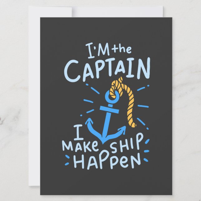 Boot - Ich bin der Kapitän (Vorderseite)