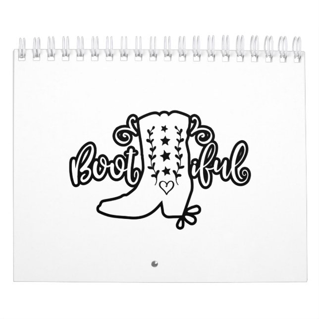 Boot-Ideal Cowgirl-Sprichworte Kalender (Titelbild)