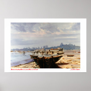 Boot im Strand/Boot na praia/Boat on the beach Poster