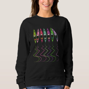 Boot Kanufahren Kayakfahren Paddeln Rudern Kajaks Sweatshirt