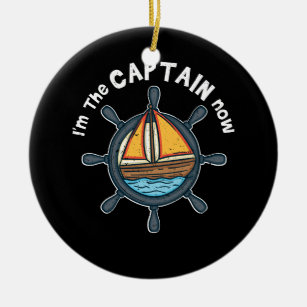 Boot - Kapitän jetzt Keramik Ornament