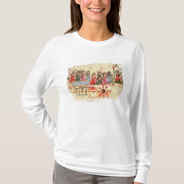 Boot mit Automaten, Illustration T-Shirt (Vorderseite)