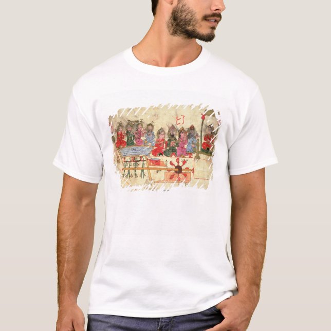 Boot mit Automaten, Illustration T-Shirt (Vorderseite)