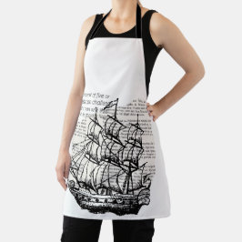 BOOT MIT QUOTE SCHÜRZE