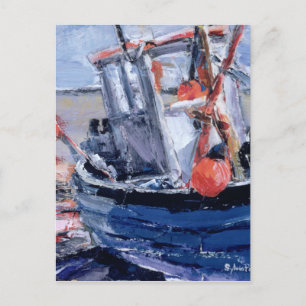 Boot mit Red Buoy Postkarte