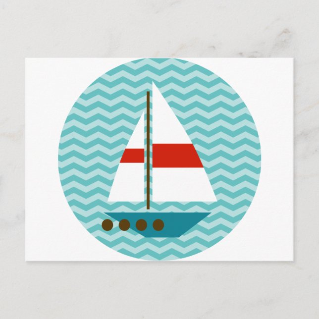 Boot Postkarte (Vorderseite)