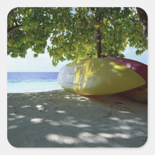 Boot Quadratischer Aufkleber