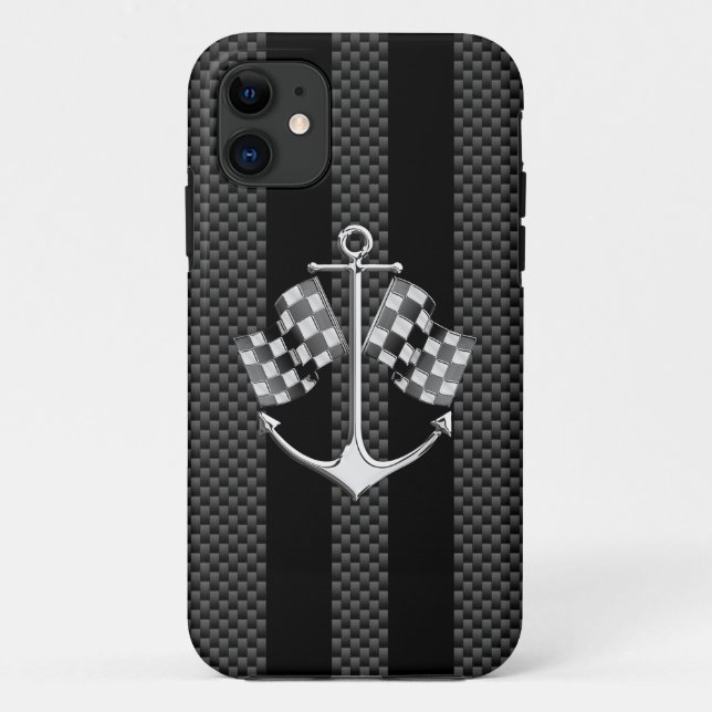 Boot Racing Nautical Modern Stils Case-Mate iPhone Hülle (Rückseite)