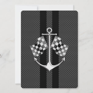 Boot-Racing-Nautik im Carbon Fibre-Stil