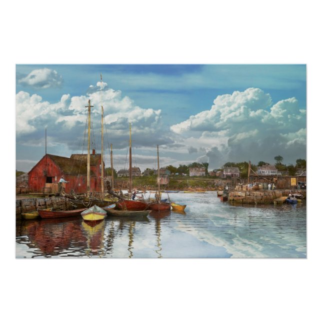 Boot - Rockport Mass - Motif Nummer eins - 1906 Poster (Vorderseite)