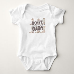 Boot Scootin' Baby - Cowboy/Cowgirl Boots Strampler