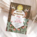 Boot Scootin' Boogie Disco Cowgirl 30. Geburtstag Einladung<br><div class="desc">EDITABLE Boot Scootin' Boogie Disco Cowgirl 30. Geburtstag Einladung Elegant Texas Cactus Wood Adult Mexican Birthday Einladung Weihnachtsschmuck Floral Western Cowboy & Southwestern Geburtstag</div>