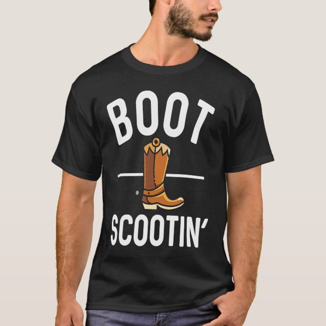 Boot Scootin'  Country Music Yeehaw T-Shirt (Vorderseite)