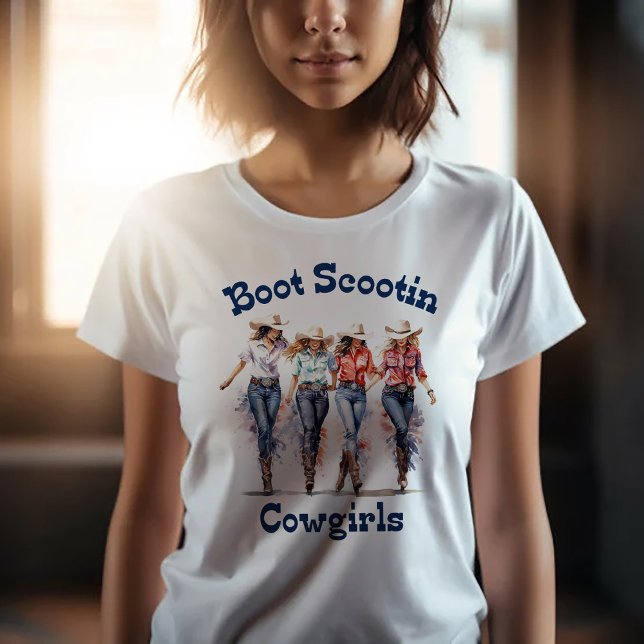 Boot Scootin Cowgirls T - Shirt (Von Creator hochgeladen)