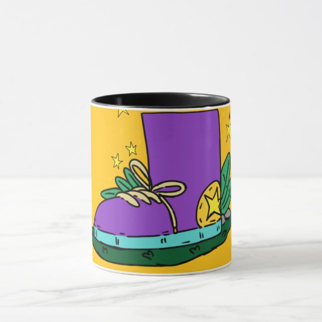 Boot shoe, illustration  tasse (Zentrum)